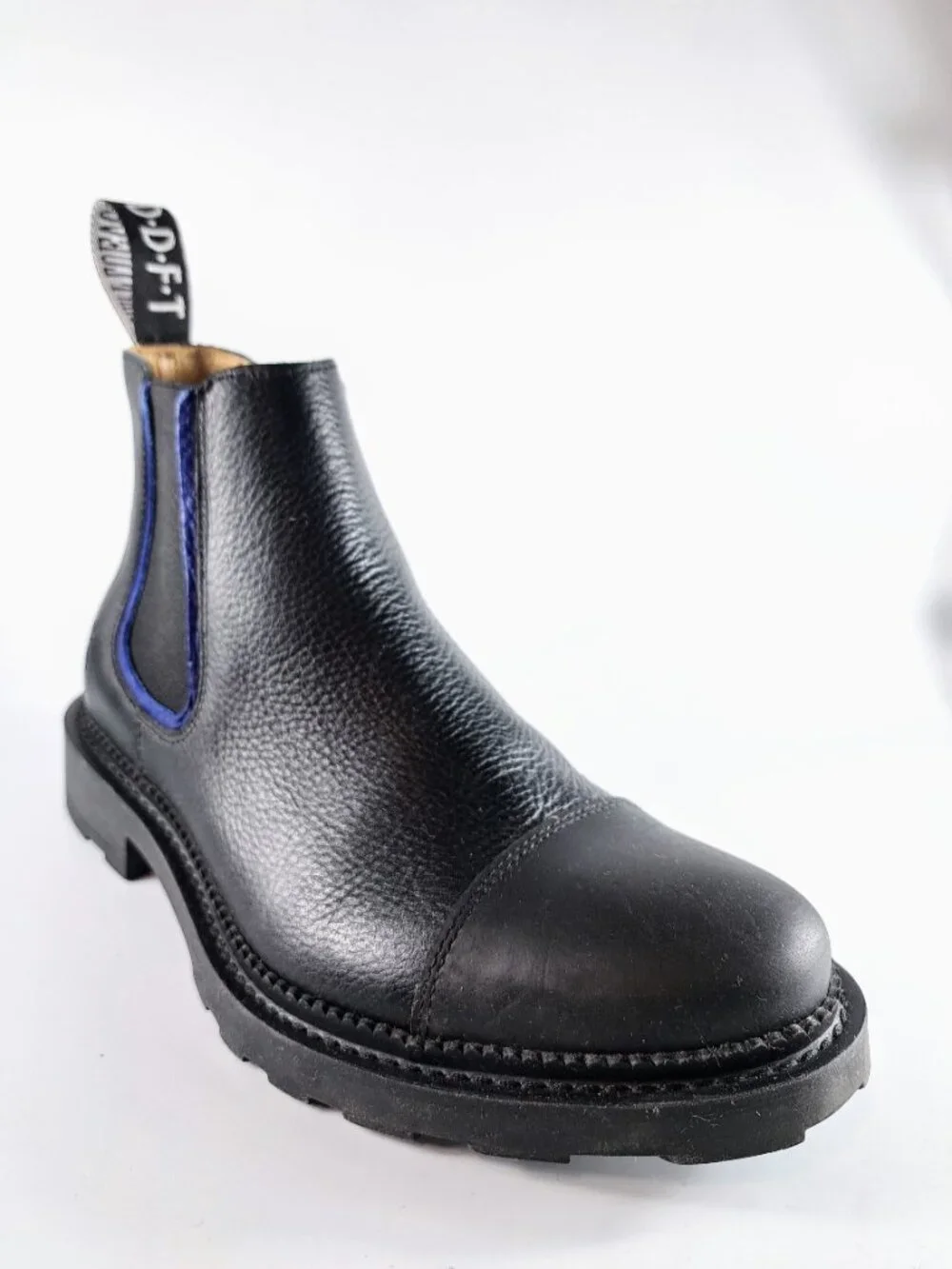 John Fluevog Guardian Angel Archie Black Chelsea Boots Unisex Size 6M
